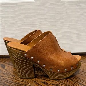 Women's Kork-Ease Deanna Leather Clog Sandals